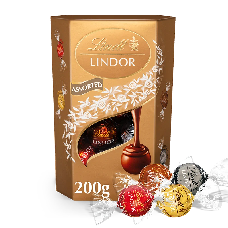 Lindt Lindor zlatá směs pralinek 200g