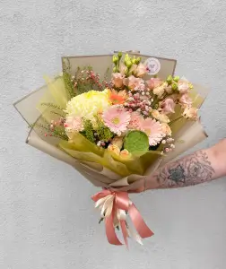 Podzimní kytice z čerstvých květin