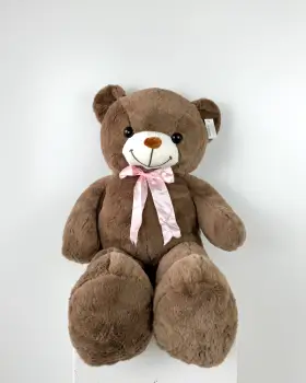 Plyšový medvěd tmavě hnědý 70cm