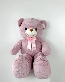 Plyšový medvěd světle fialový 70cm