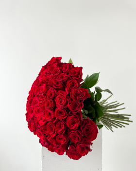 Kytice 101 červených růží 70cm