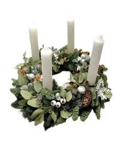 Adventní věnec přírodní Ø 35cm 