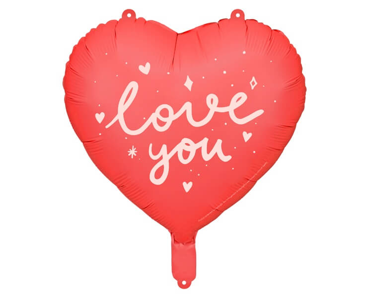Foliový balónek srdce Love you +HELIUM