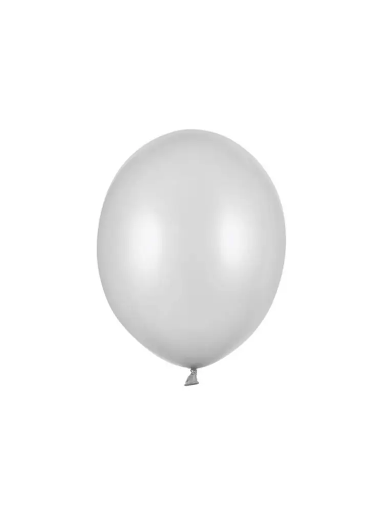 Latexový balónek metalický stříbrný +HÉLIUM