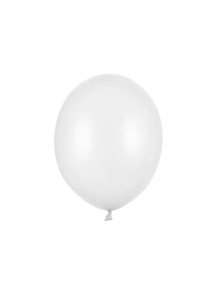 Latexový balónek metalický bílý +HÉLIUM