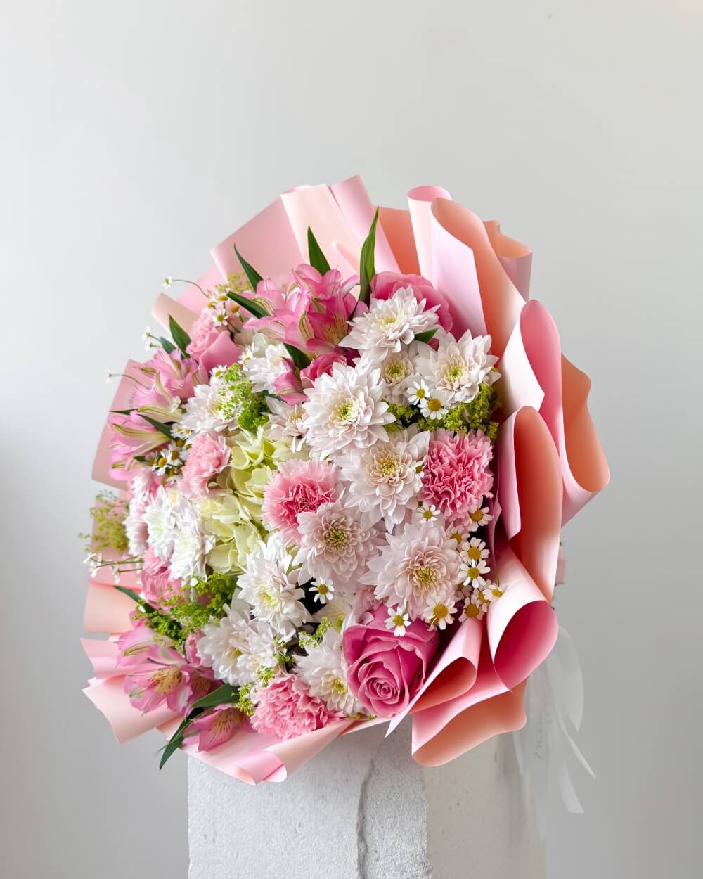 Sladká růžová kytice