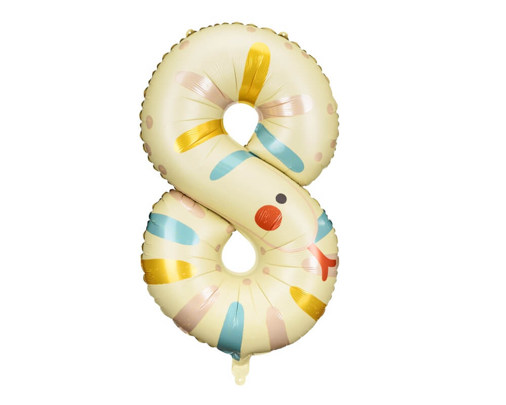 Foliový balónek číslice 8 had 86cm +HELIUM