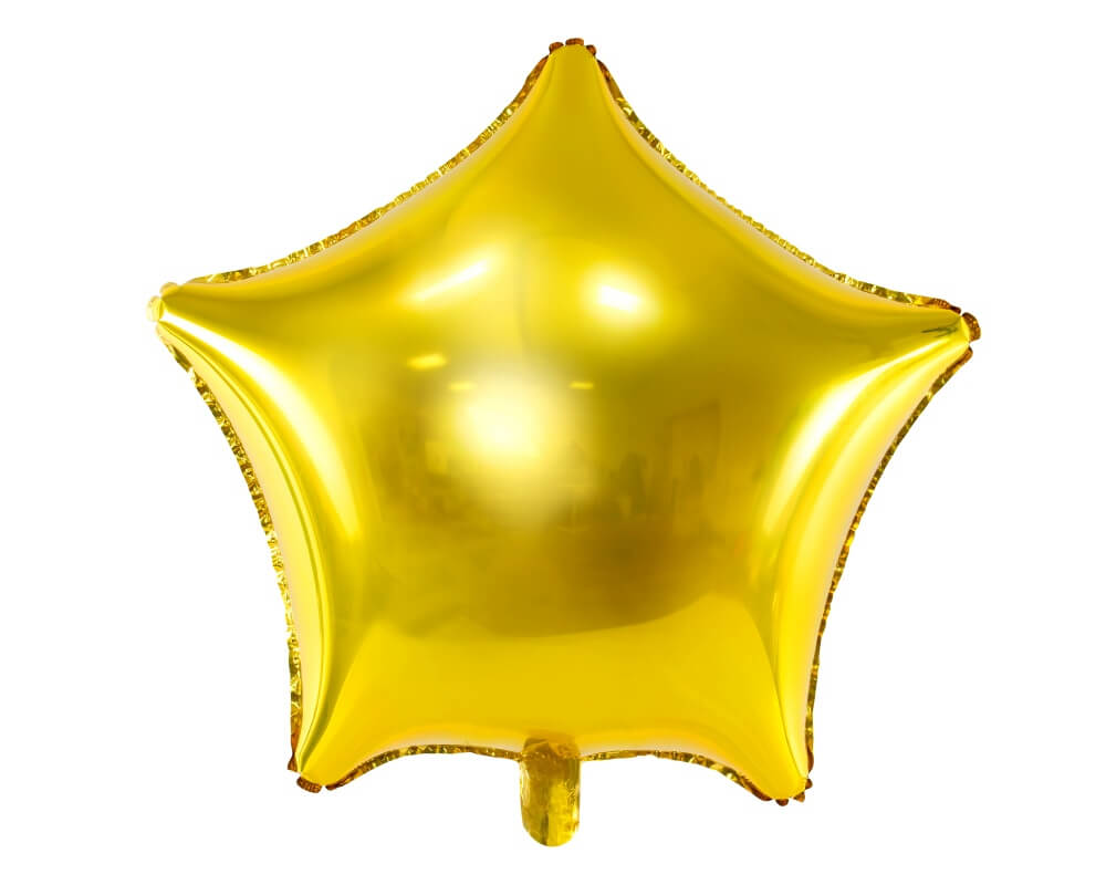 Foliový balónek Hvězda zlatá +HELIUM
