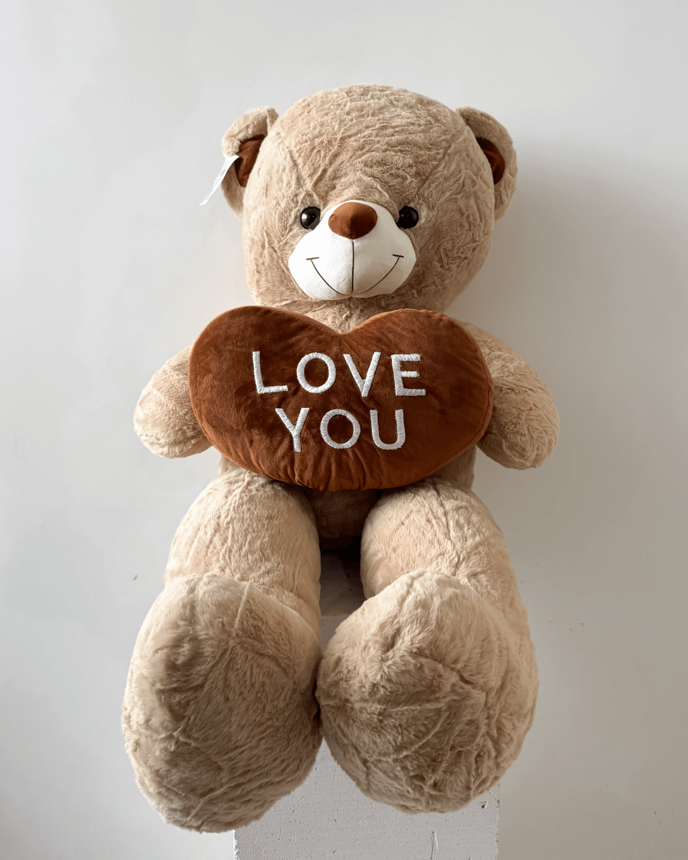 Plyšový medvěd LOVE YOU světle hnědý 120cm