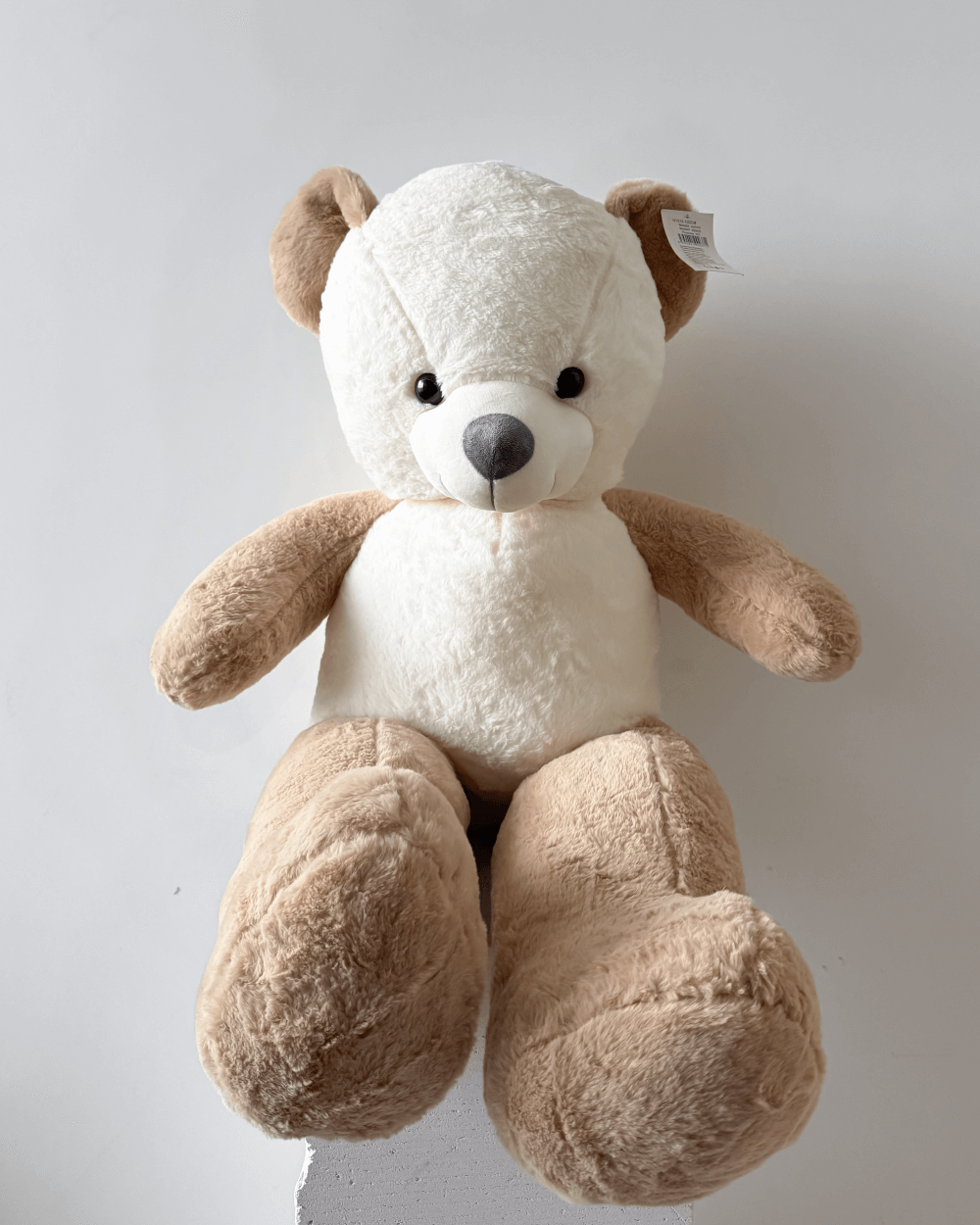 Plyšový medvěd bílo béžový 100cm