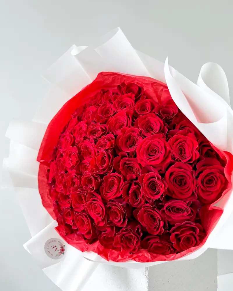 Kytice červených růží