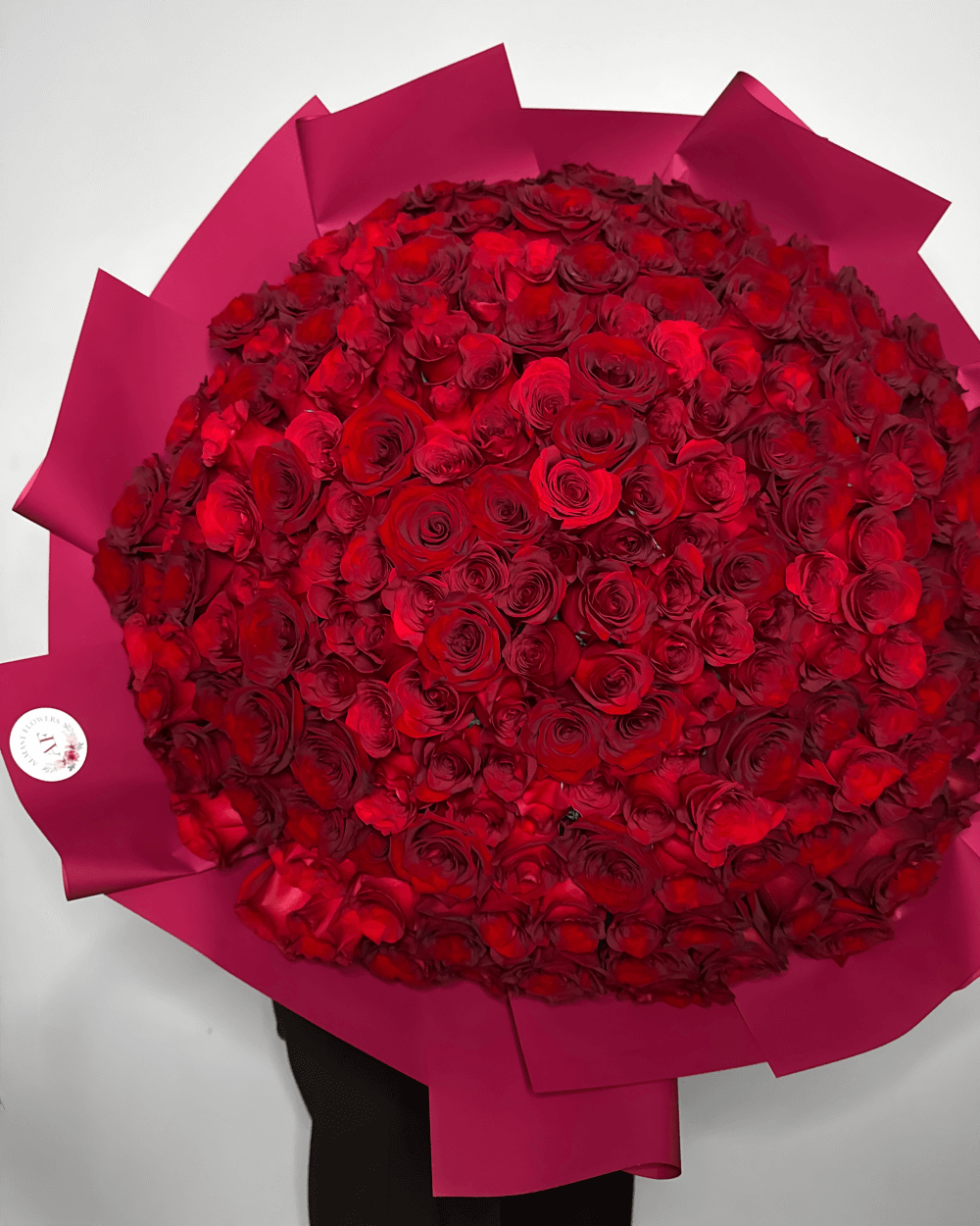 Exkluzivní kytice 201 červených růží 70cm