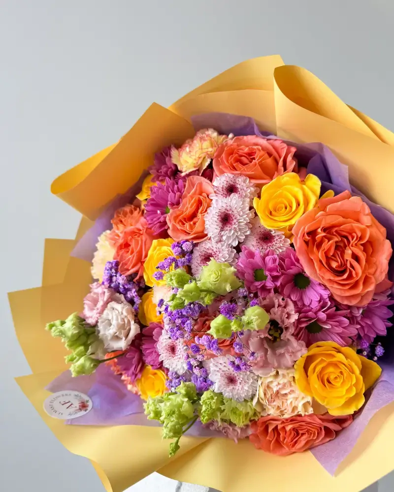 Barevná kytice květin