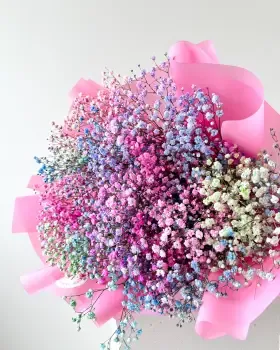 Kytice z gypsofily mix barev