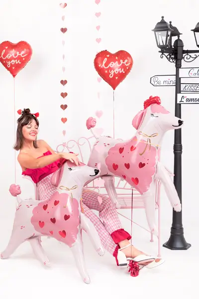Foliový balónek srdce Love you +HELIUM