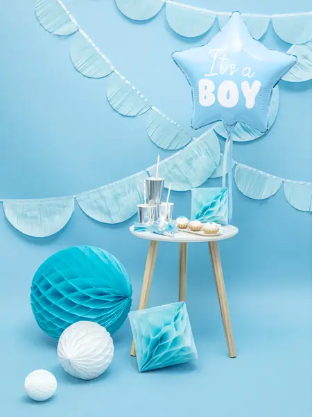 Foliový balónek hvězda modrá It's a Boy! +HELIUM