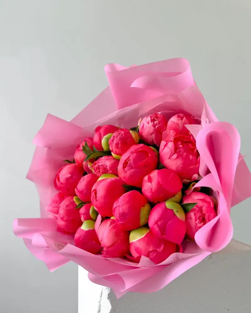 Kytice korálových pivoněk 