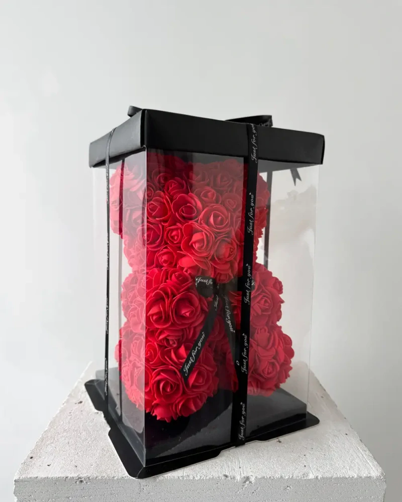 Rose Bear Červený 25cm