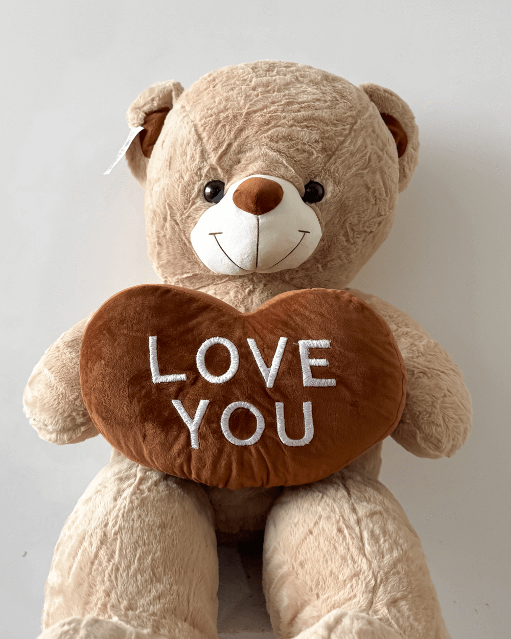 Plyšový medvěd LOVE YOU světle hnědý 120cm