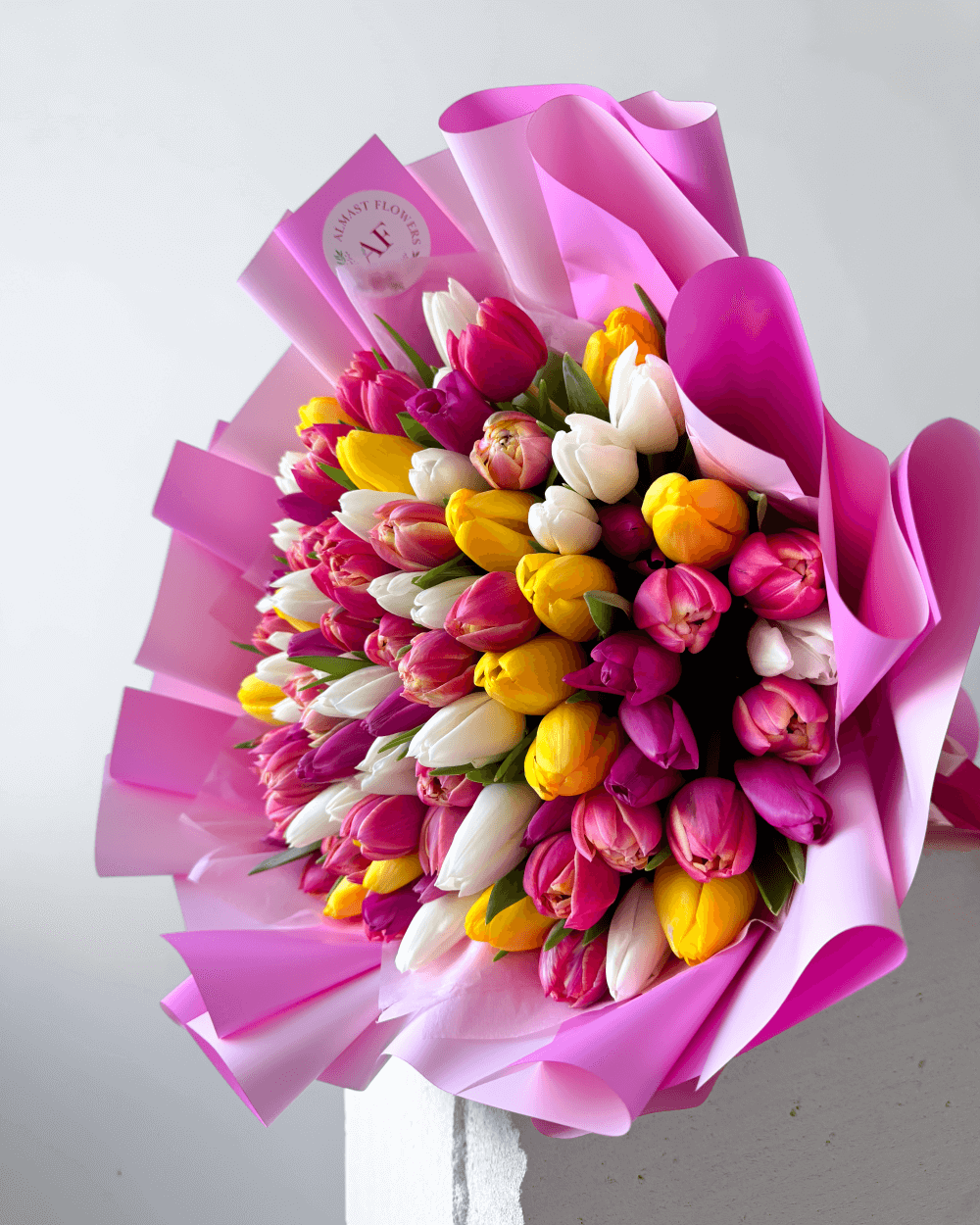 Kytice tulipánů barevný mix