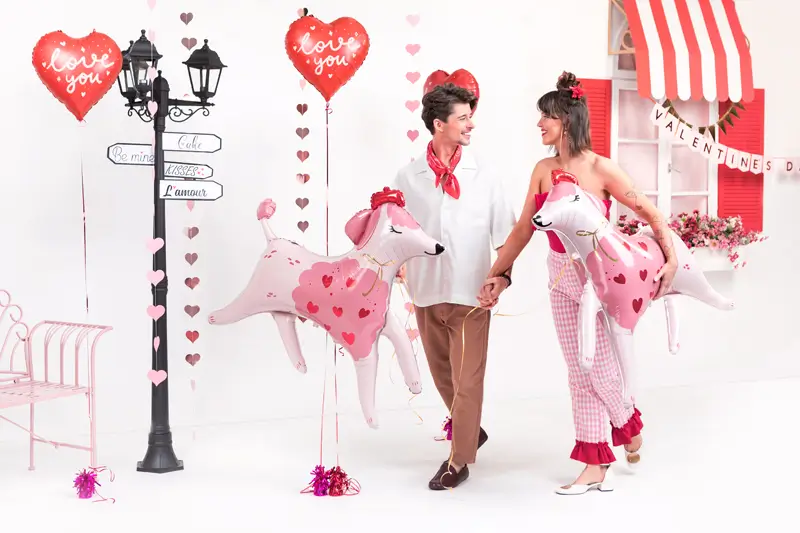 Foliový balónek srdce Love you +HELIUM