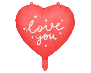 Foliový balónek srdce Love you +HELIUM