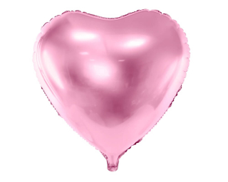 Foliový balónek Srdce světle růžové +HELIUM