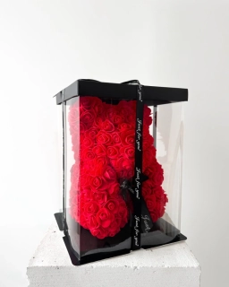 Rose Bear Červený 30cm