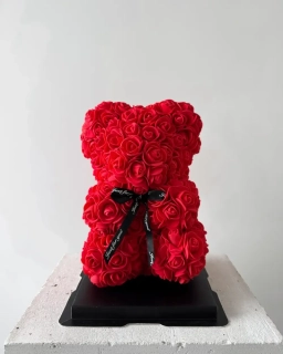 Rose Bear Červený 25cm